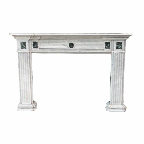 Chimenea Italiana de mármol Carrara