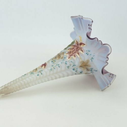 Cartucho de cristal opalina pintado a mano